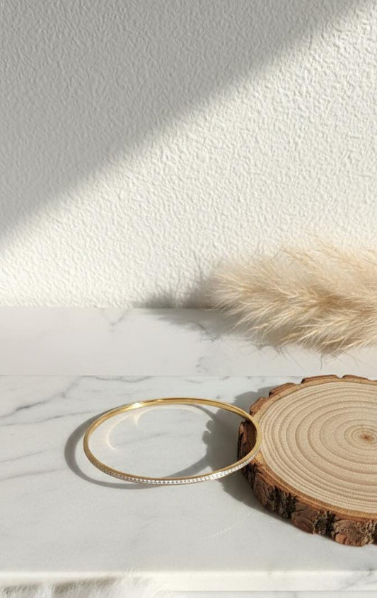 Anti Turnish Stone Bangle Size : Adult