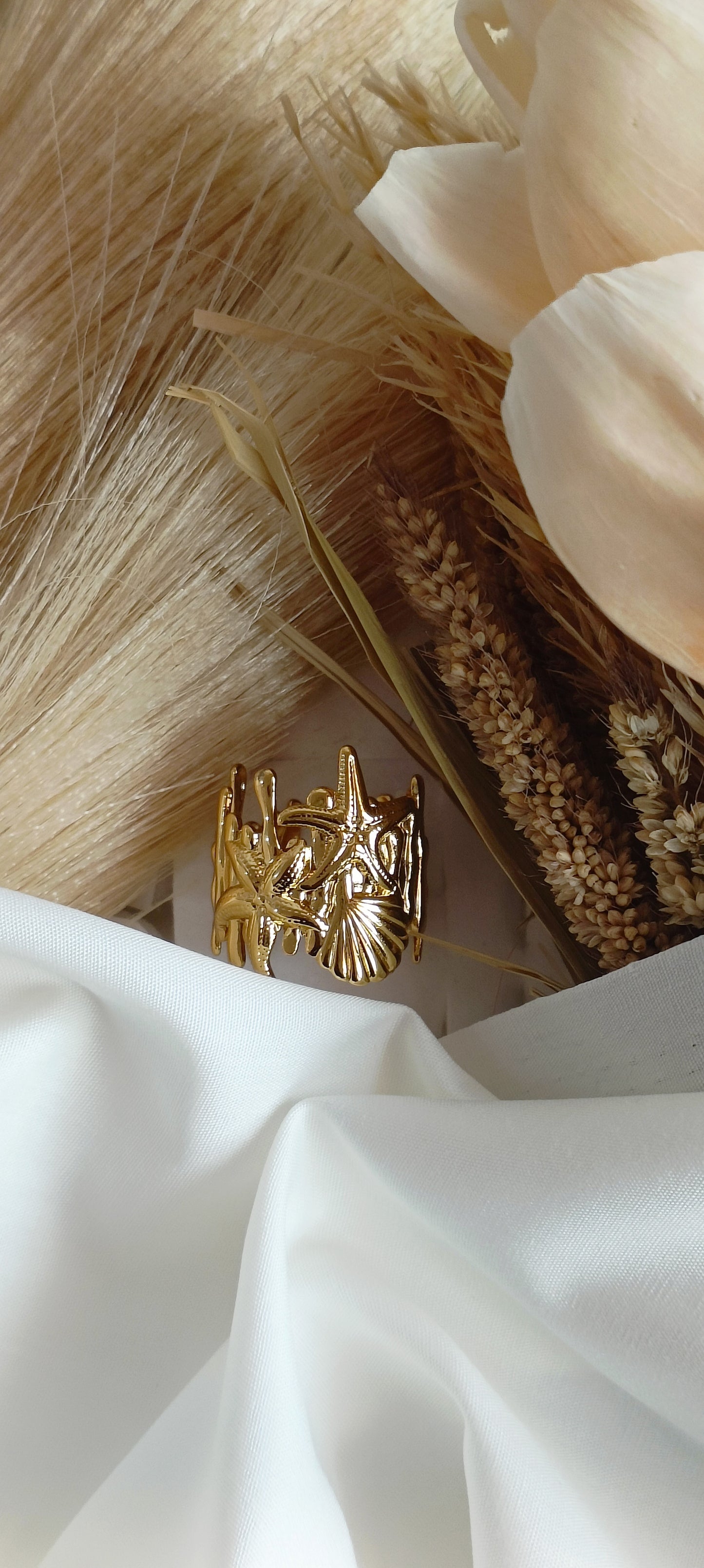 Sea Shell Antitarnish Ring