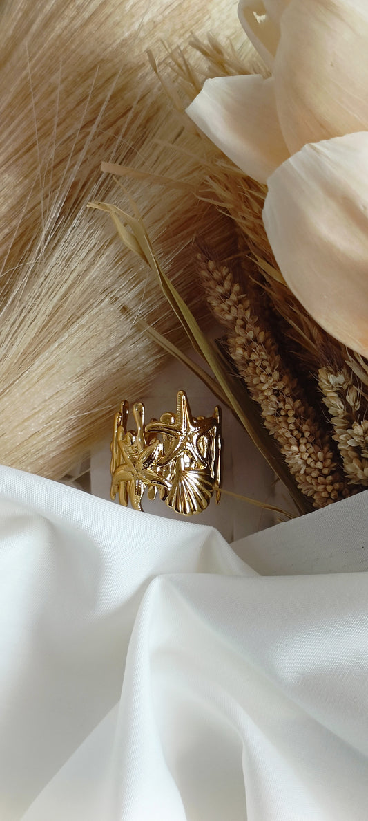 Sea Shell Antitarnish Ring