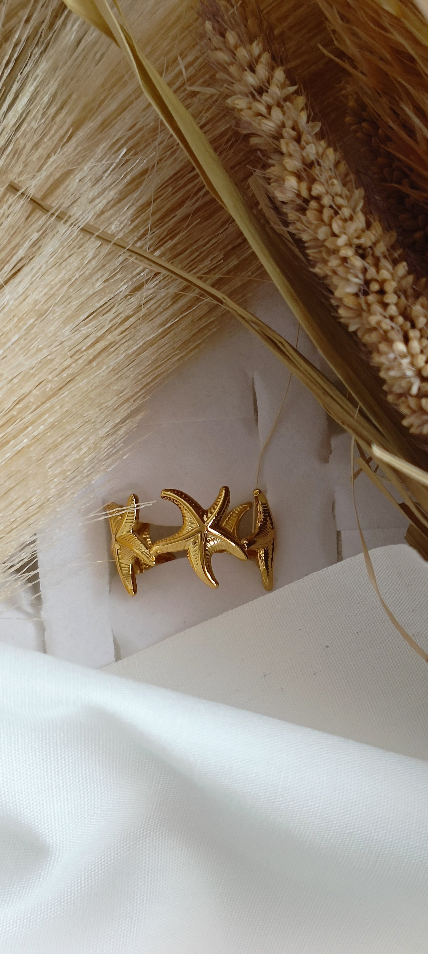 Star Fish Antitarnish Ring