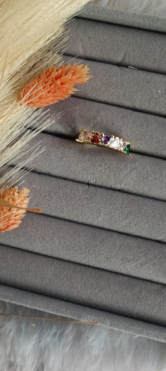 Anti turnish udjustable stone ring