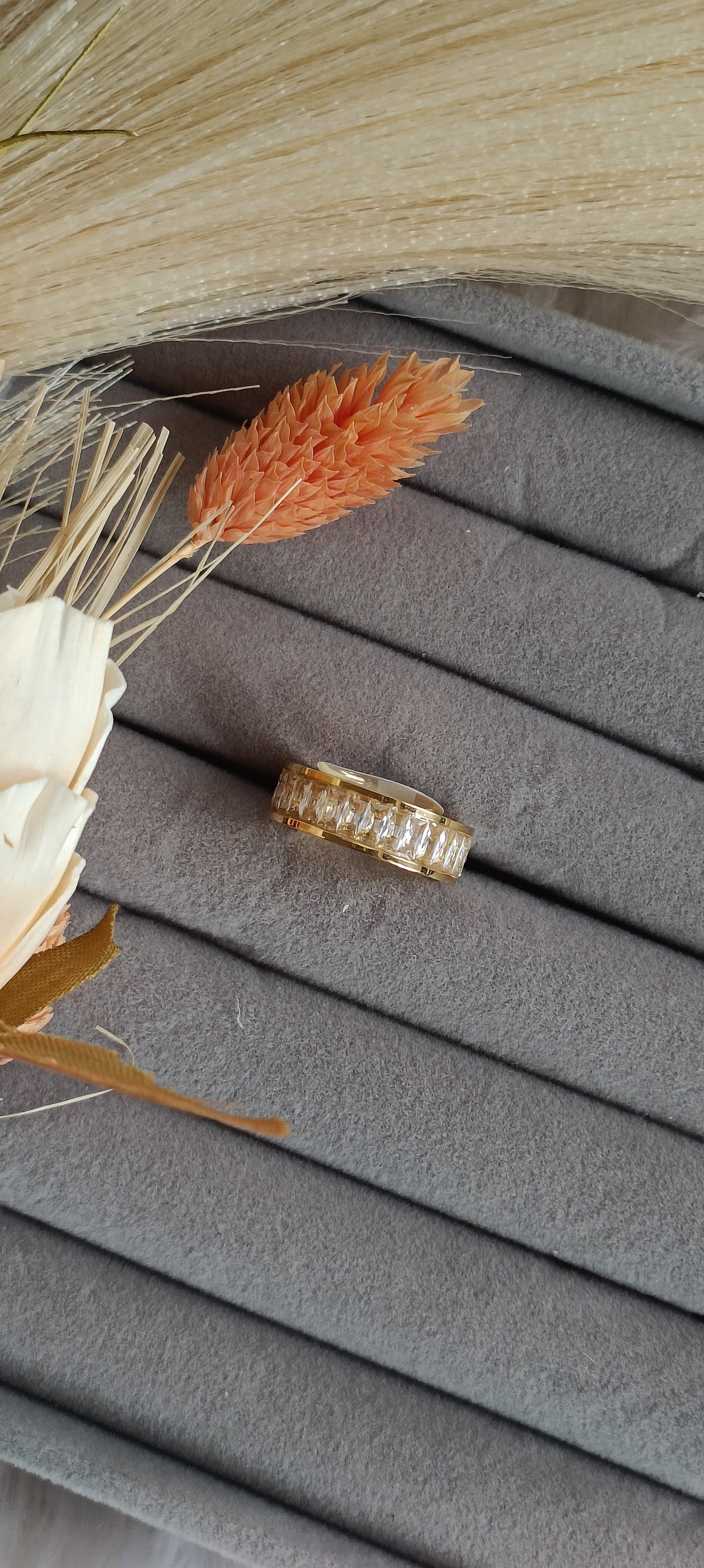 Anti Tarnish Stone Ring